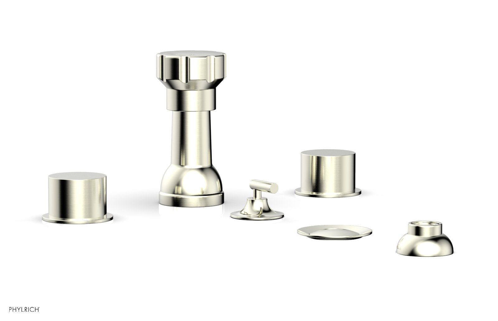 BASIC II Four Hole Bidet Set - Smooth Handles 230-61