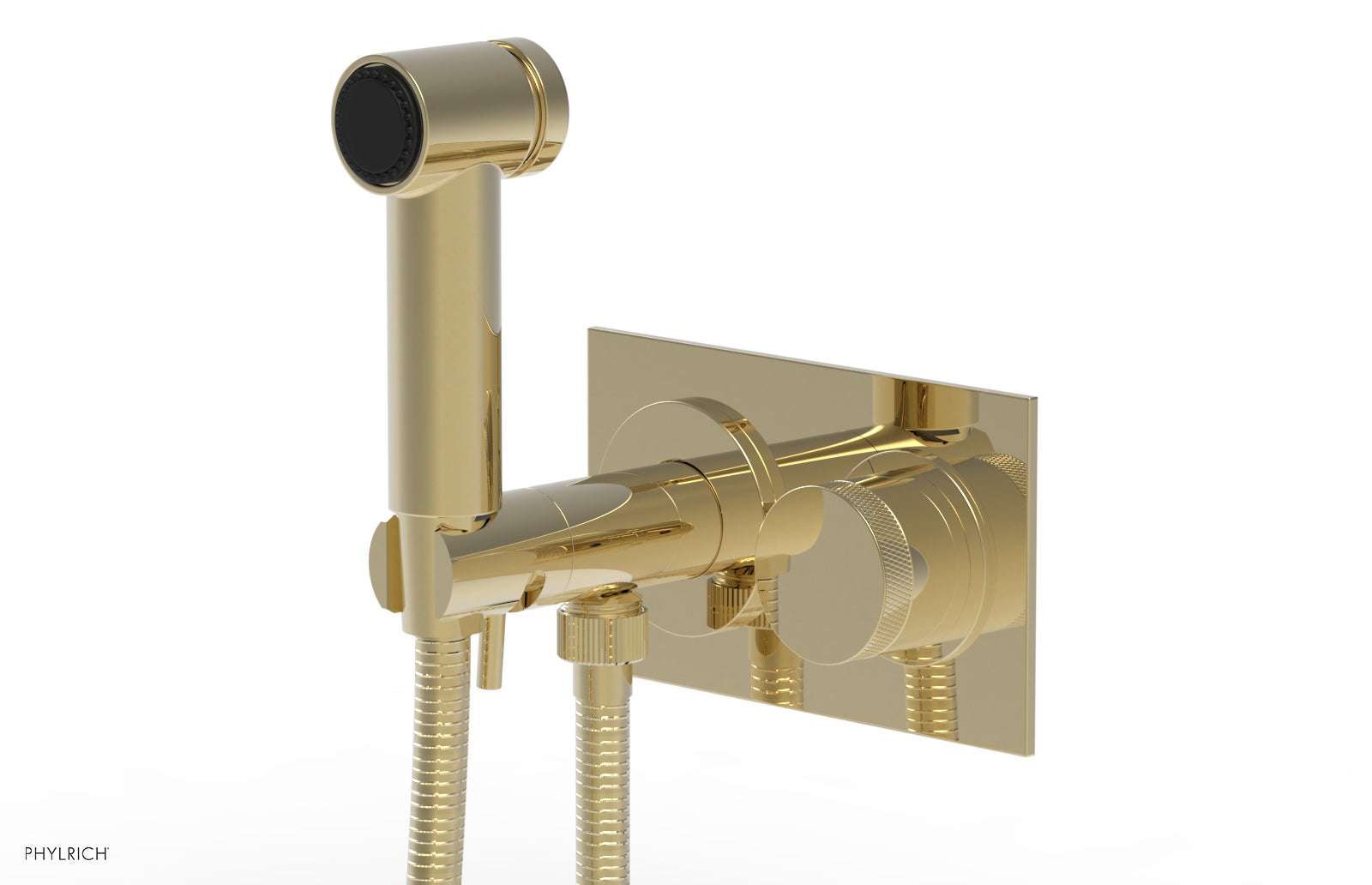 BASIC II Wall Mounted Bidet Knurled Handle 230-65