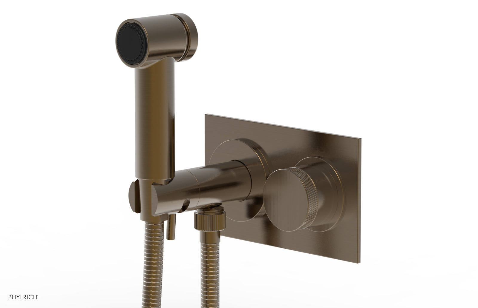 BASIC II Wall Mounted Bidet Knurled Handle 230-65