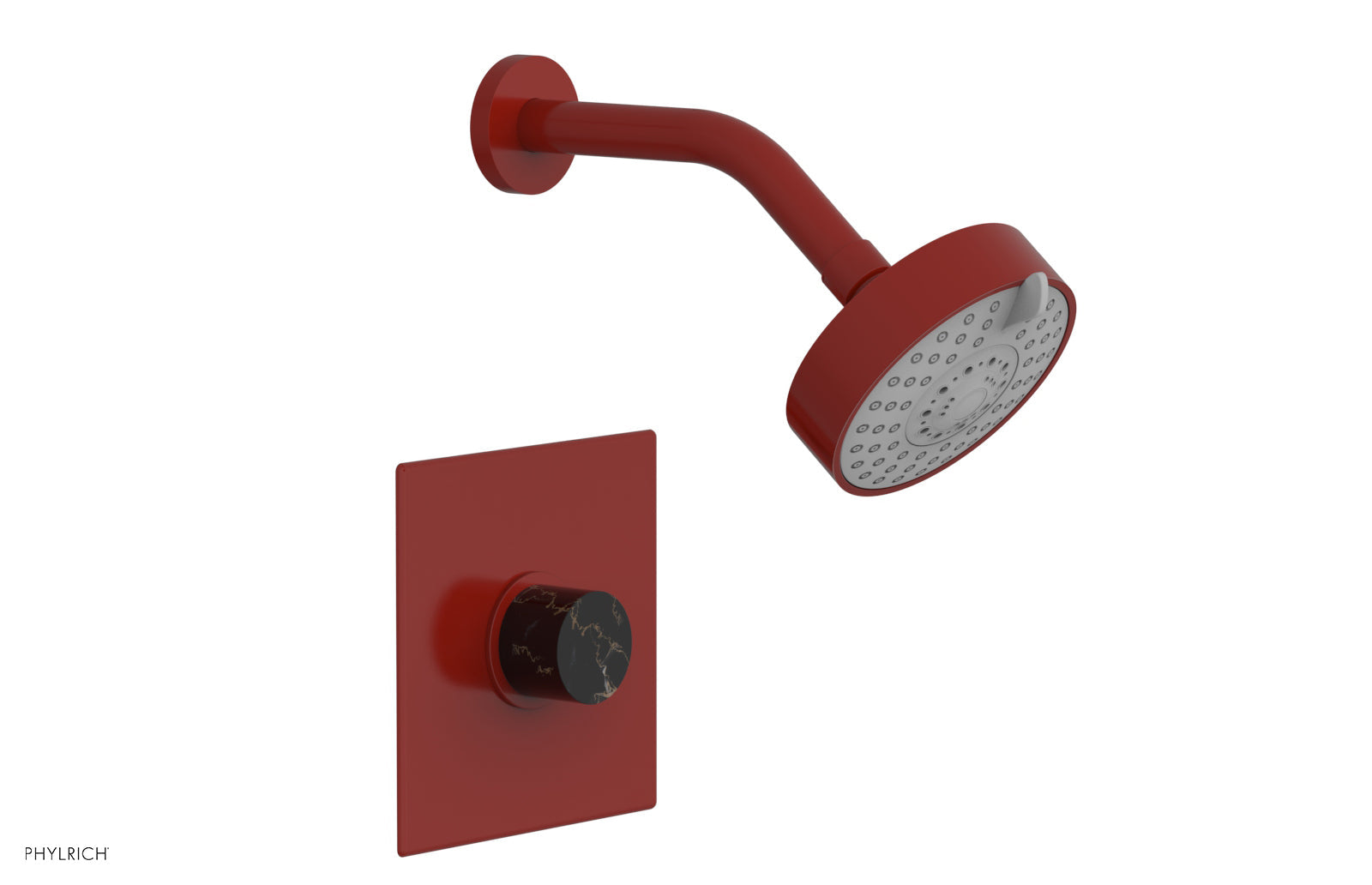 BASIC II Pressure Balance Shower Set - Black Marble Handle 230S-23