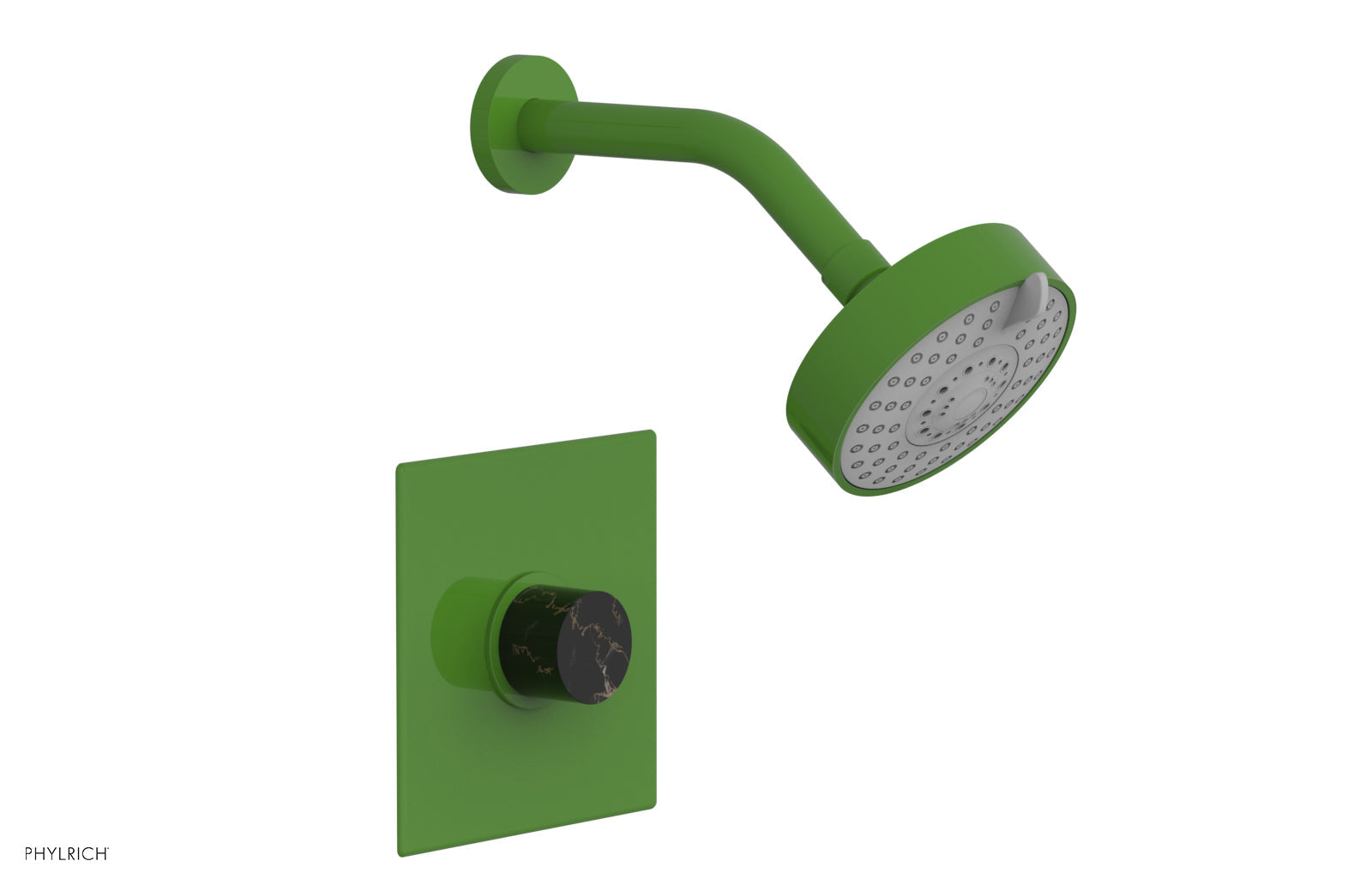 BASIC II Pressure Balance Shower Set - Black Marble Handle 230S-23