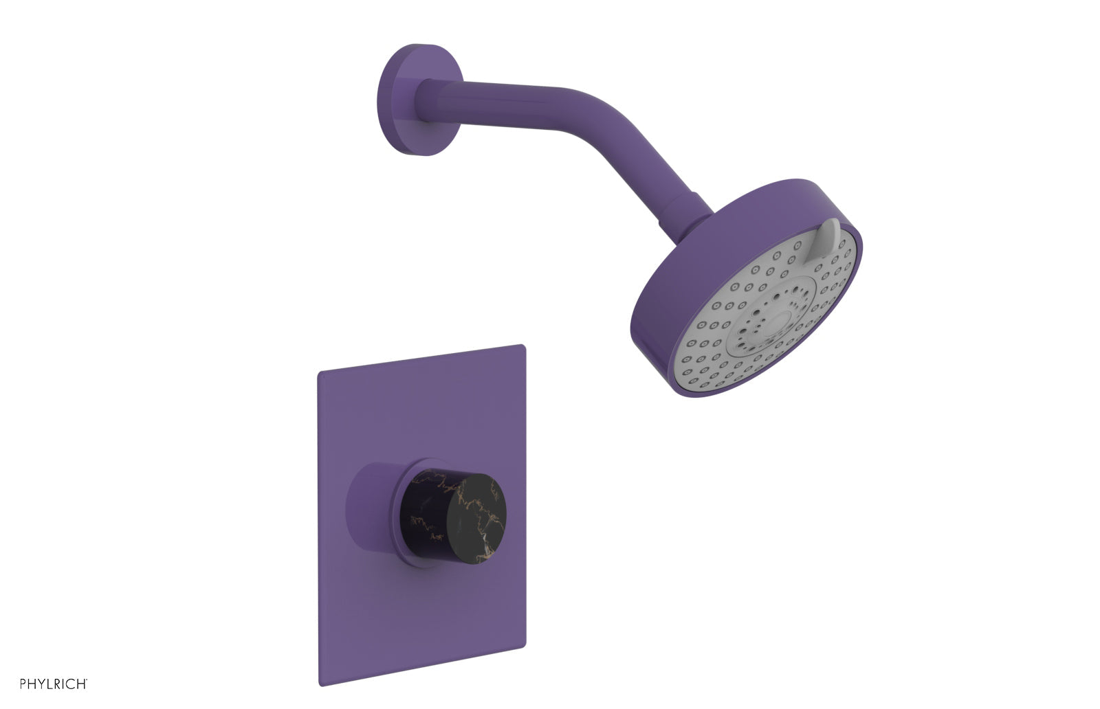 BASIC II Pressure Balance Shower Set - Black Marble Handle 230S-23