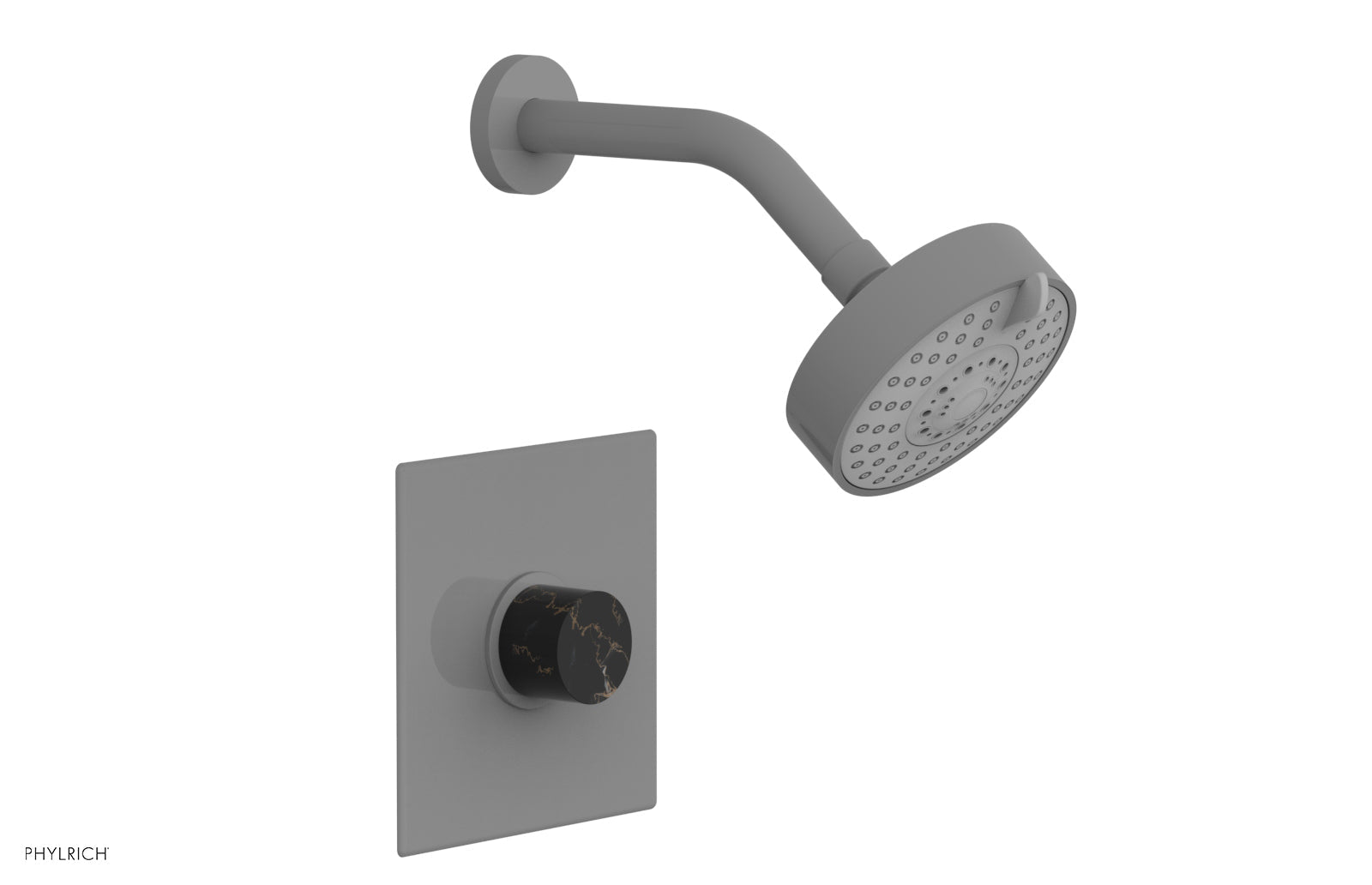 BASIC II Pressure Balance Shower Set - Black Marble Handle 230S-23