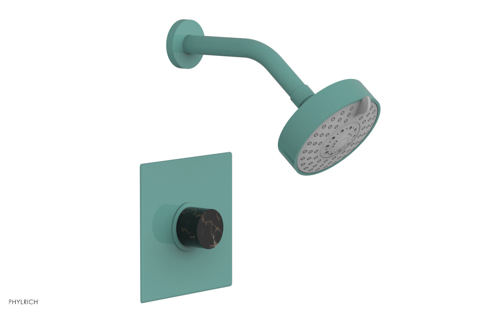 BASIC II Pressure Balance Shower Set - Black Marble Handle 230S-23