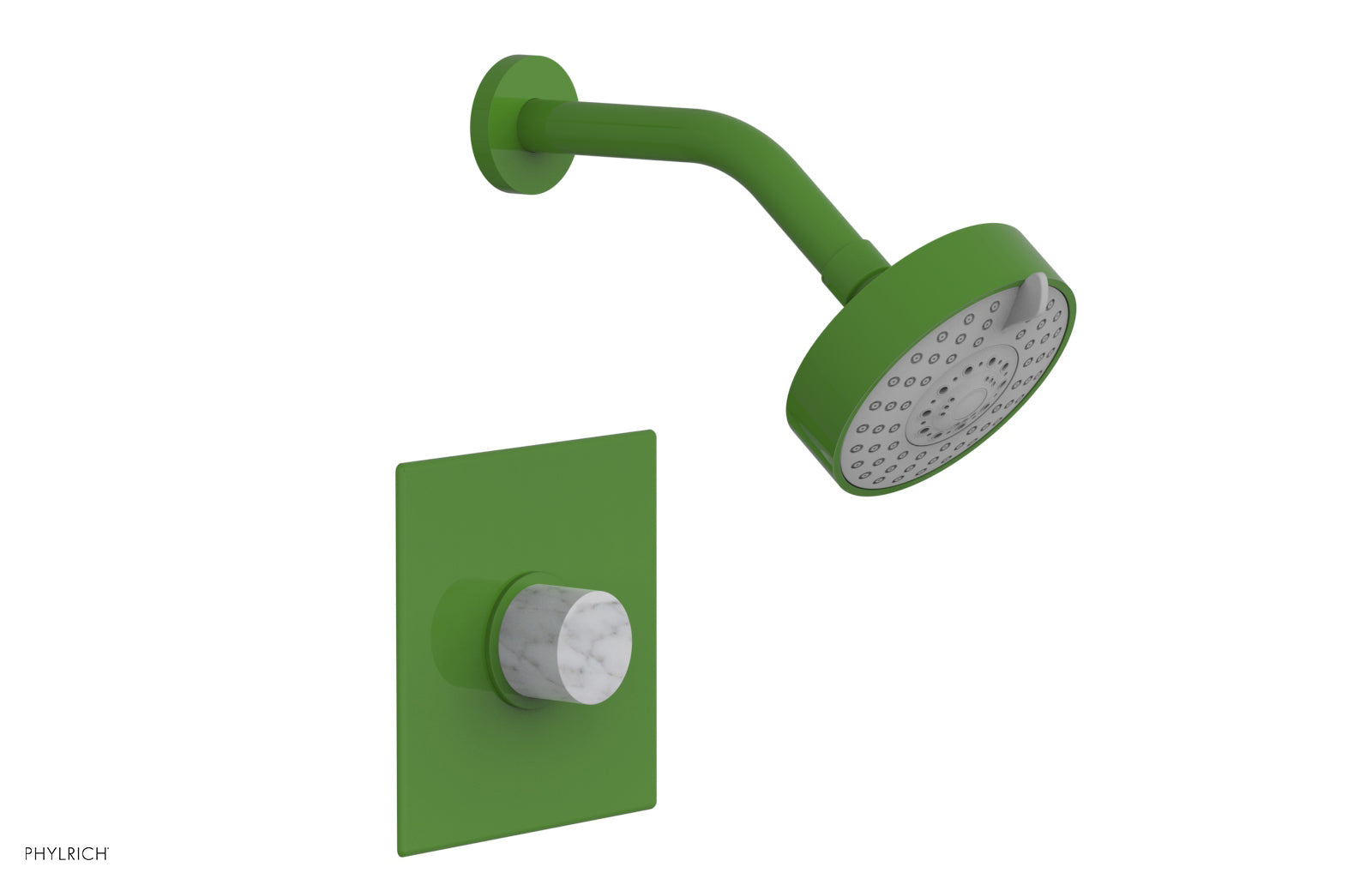 BASIC II Pressure Balance Shower Set - White Marble Handle 230S-23