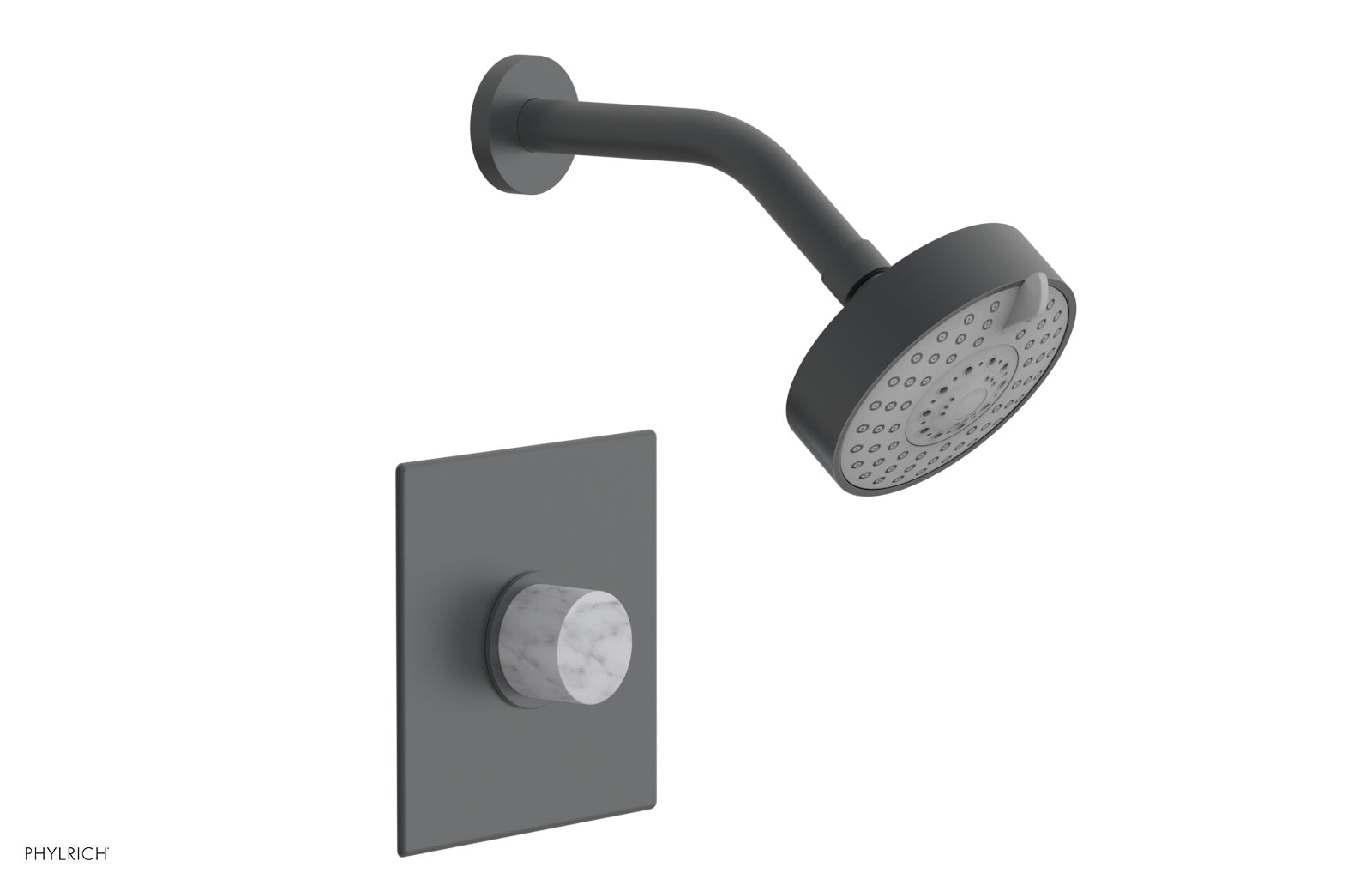 BASIC II Pressure Balance Shower Set - White Marble Handle 230S-23