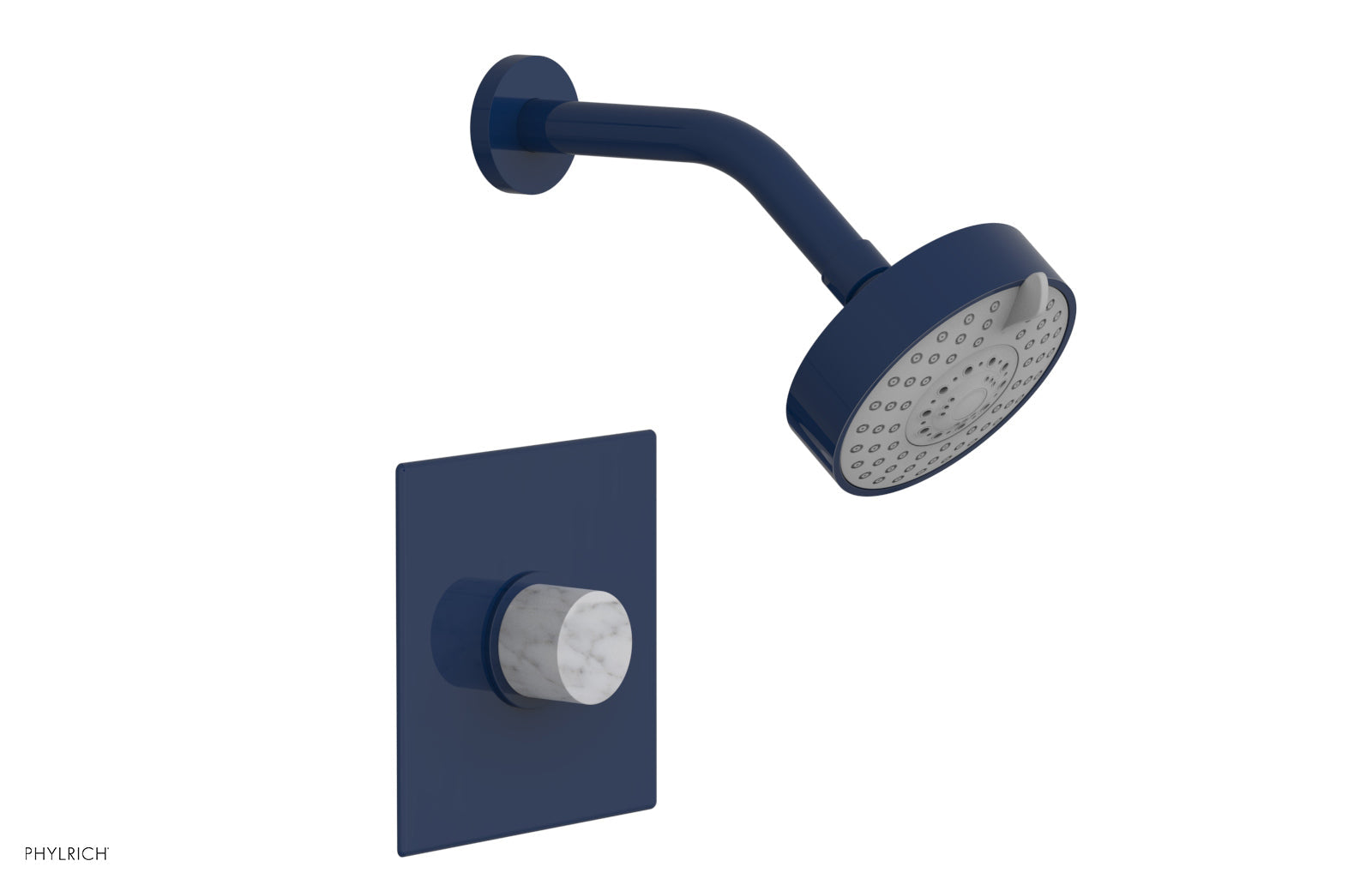 BASIC II Pressure Balance Shower Set - White Marble Handle 230S-23