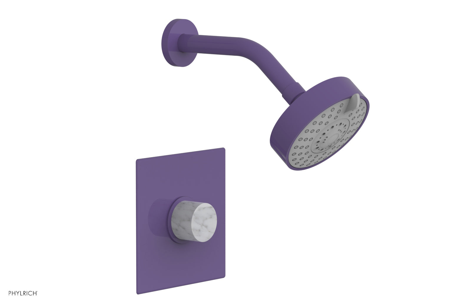 BASIC II Pressure Balance Shower Set - White Marble Handle 230S-23