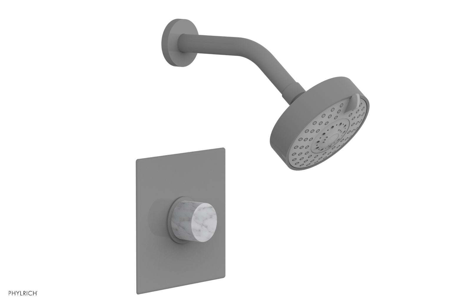 BASIC II Pressure Balance Shower Set - White Marble Handle 230S-23