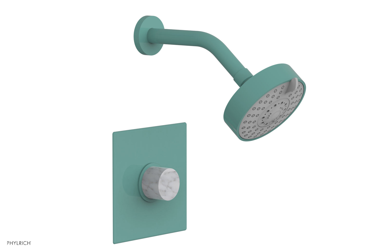 BASIC II Pressure Balance Shower Set - White Marble Handle 230S-23