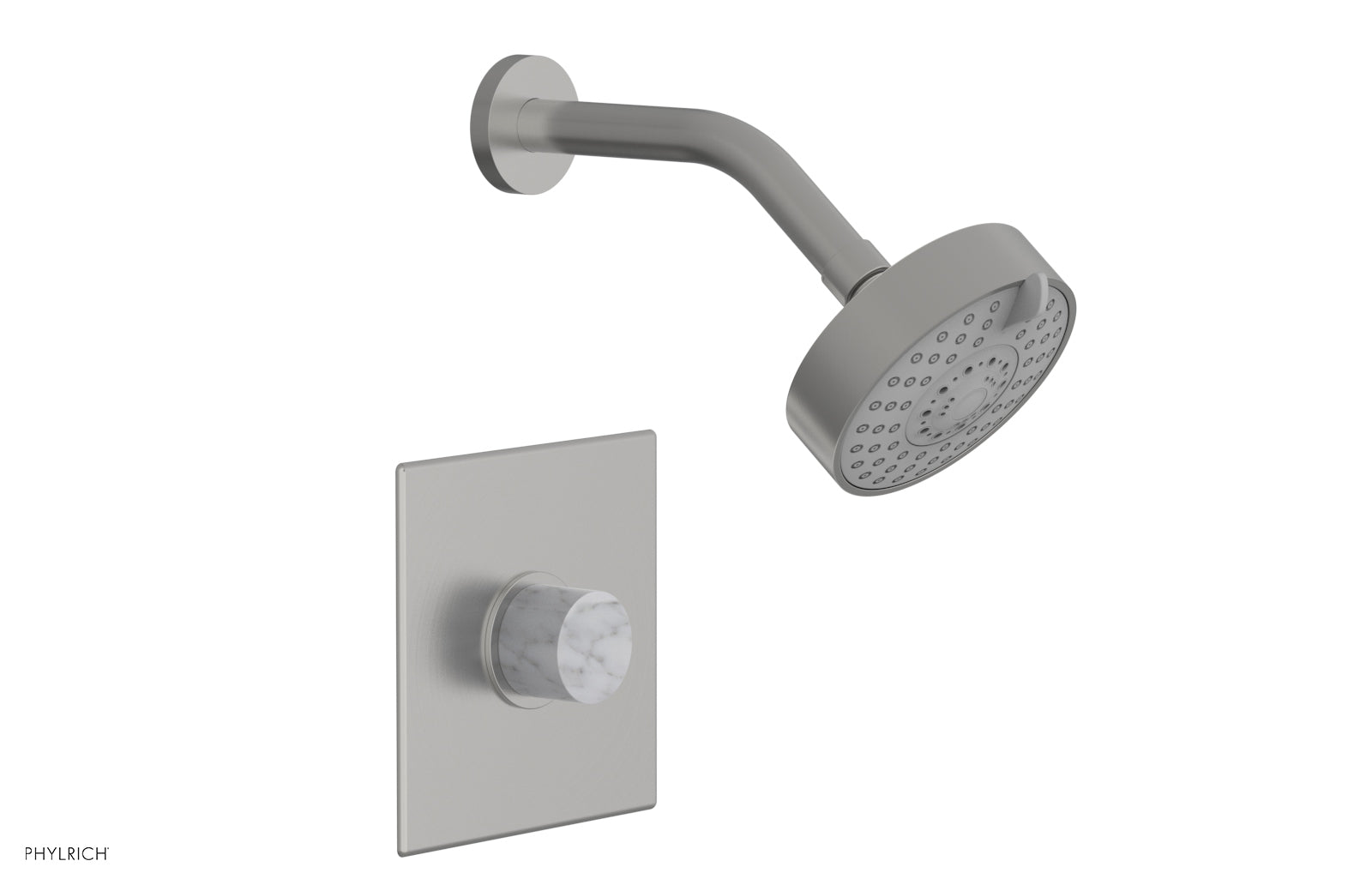 BASIC II Pressure Balance Shower Set - White Marble Handle 230S-23