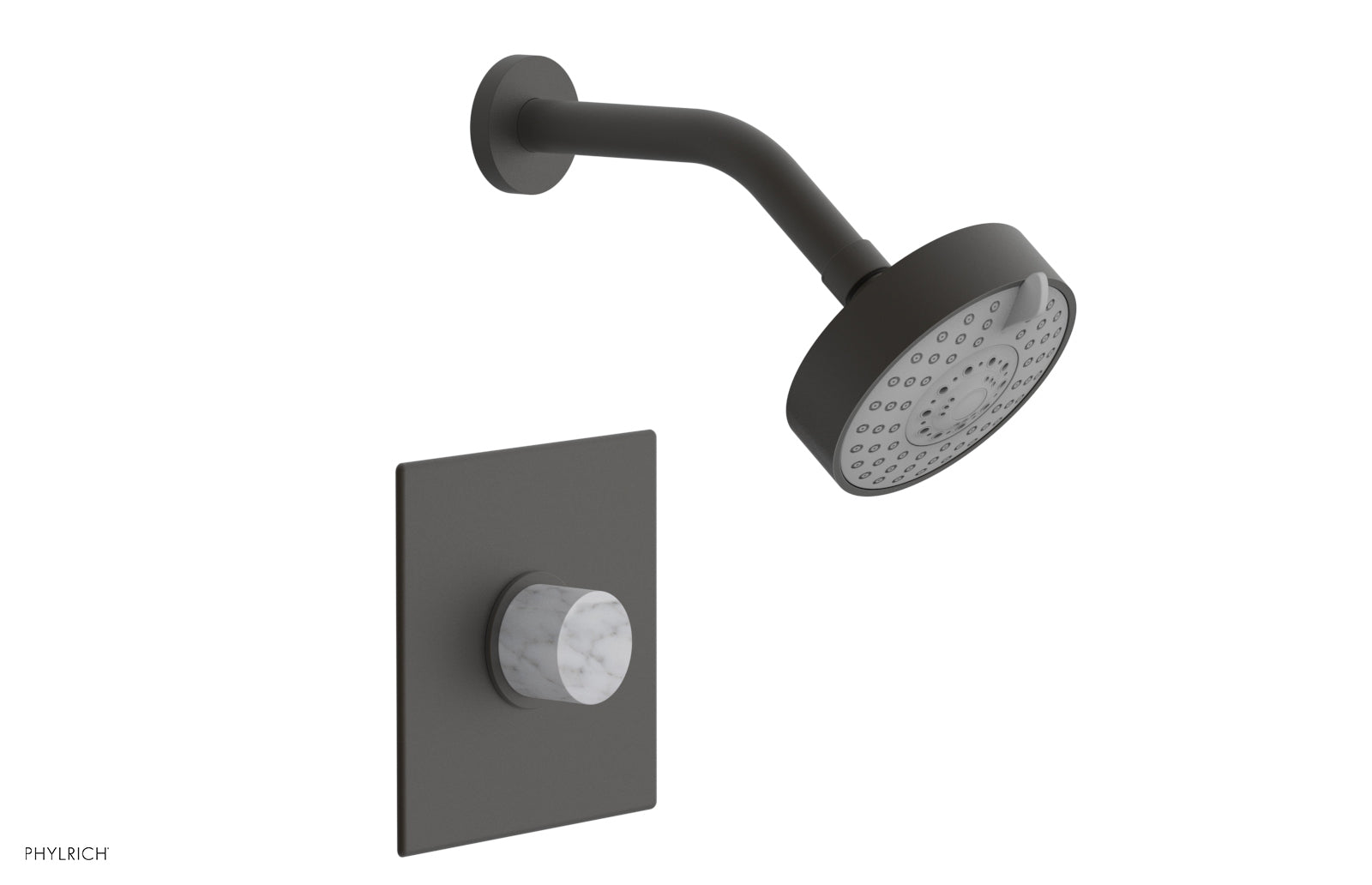 BASIC II Pressure Balance Shower Set - White Marble Handle 230S-23