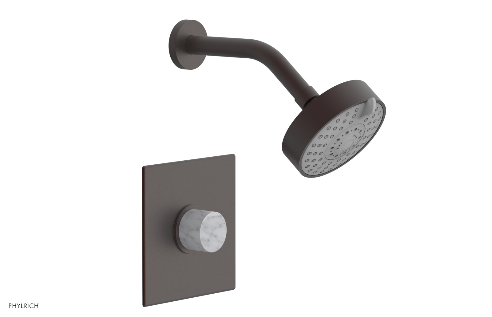 BASIC II Pressure Balance Shower Set - White Marble Handle 230S-23