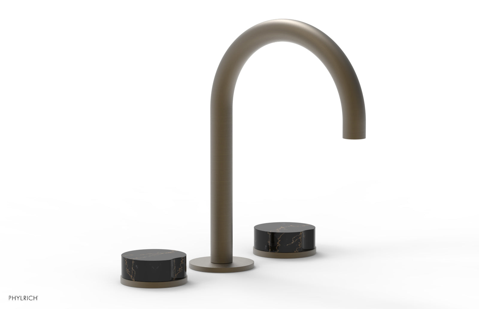 CIRC - Widespread Faucet - High Spout, Marble Handles 250-03