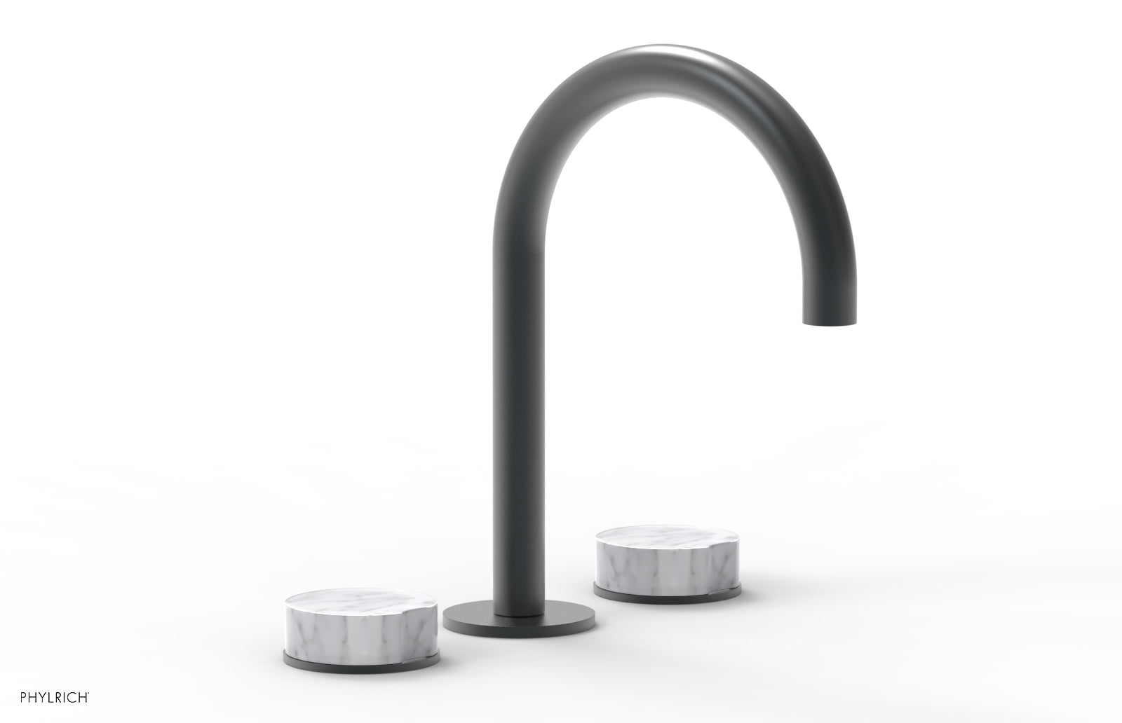 CIRC - Widespread Faucet - High Spout, Marble Handles 250-03