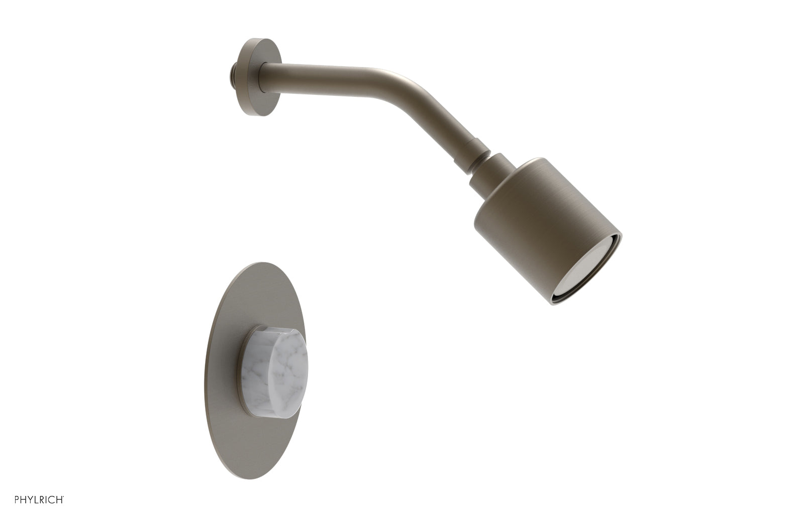 CIRC - Pressure Balance Shower Set - White Marble Handle 250-23