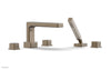 MIX Deck Tub Set with Hand Shower - Cube Handles 290-51