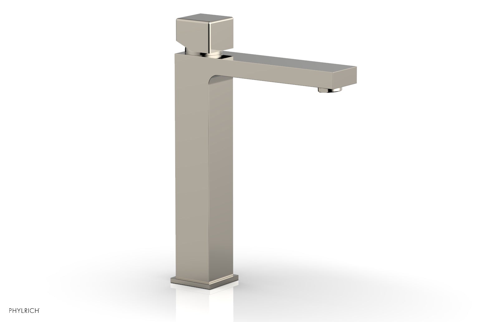 MIX Single Hole Lavatory Faucet, Tall - Cube Handle 290T-08