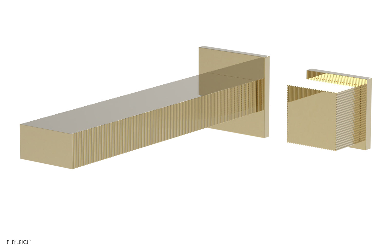 STRIA - Single Handle Wall Lavatory Set - Cube Handle 291-19