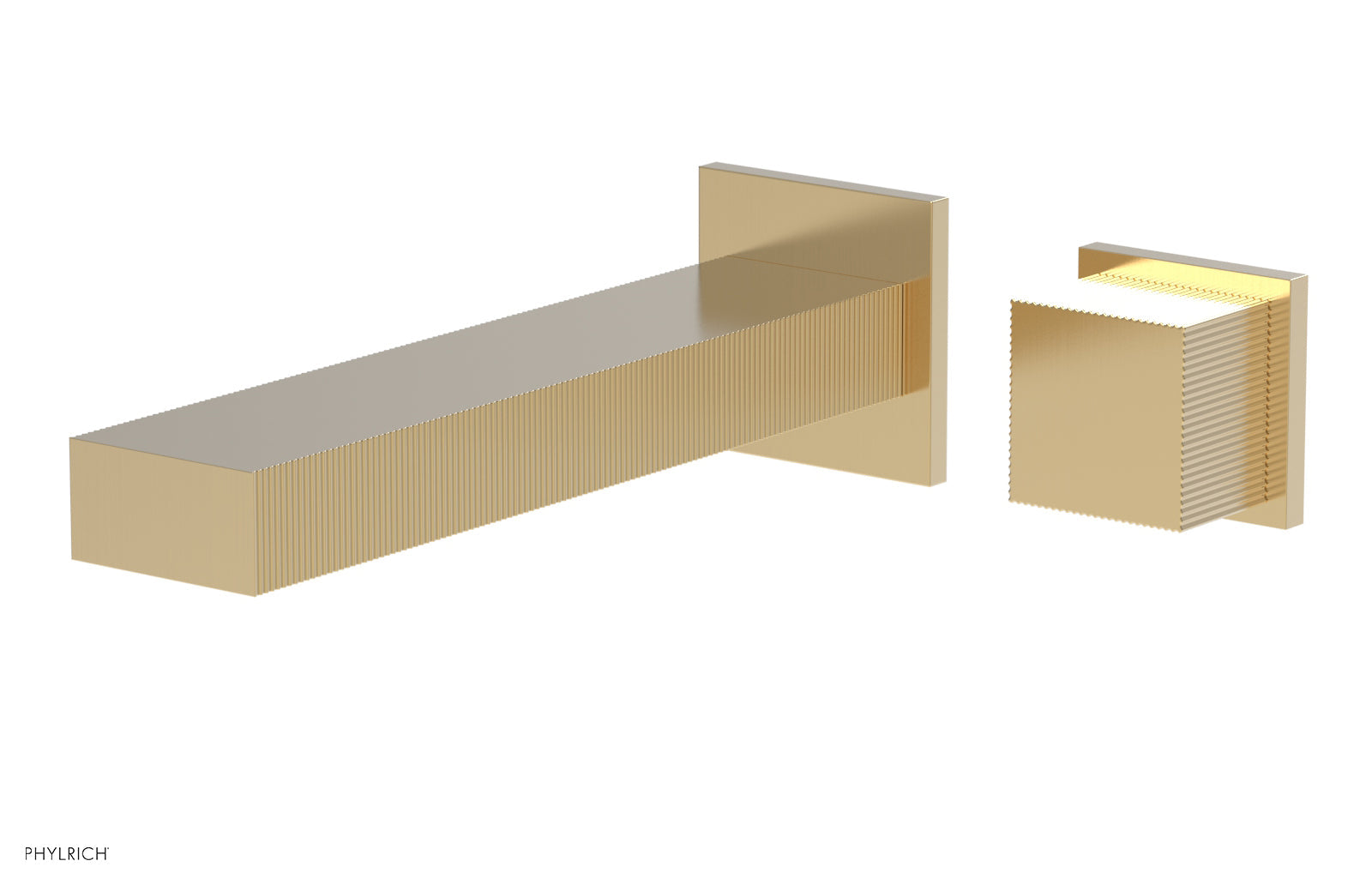 STRIA - Single Handle Wall Lavatory Set - Cube Handle 291-19