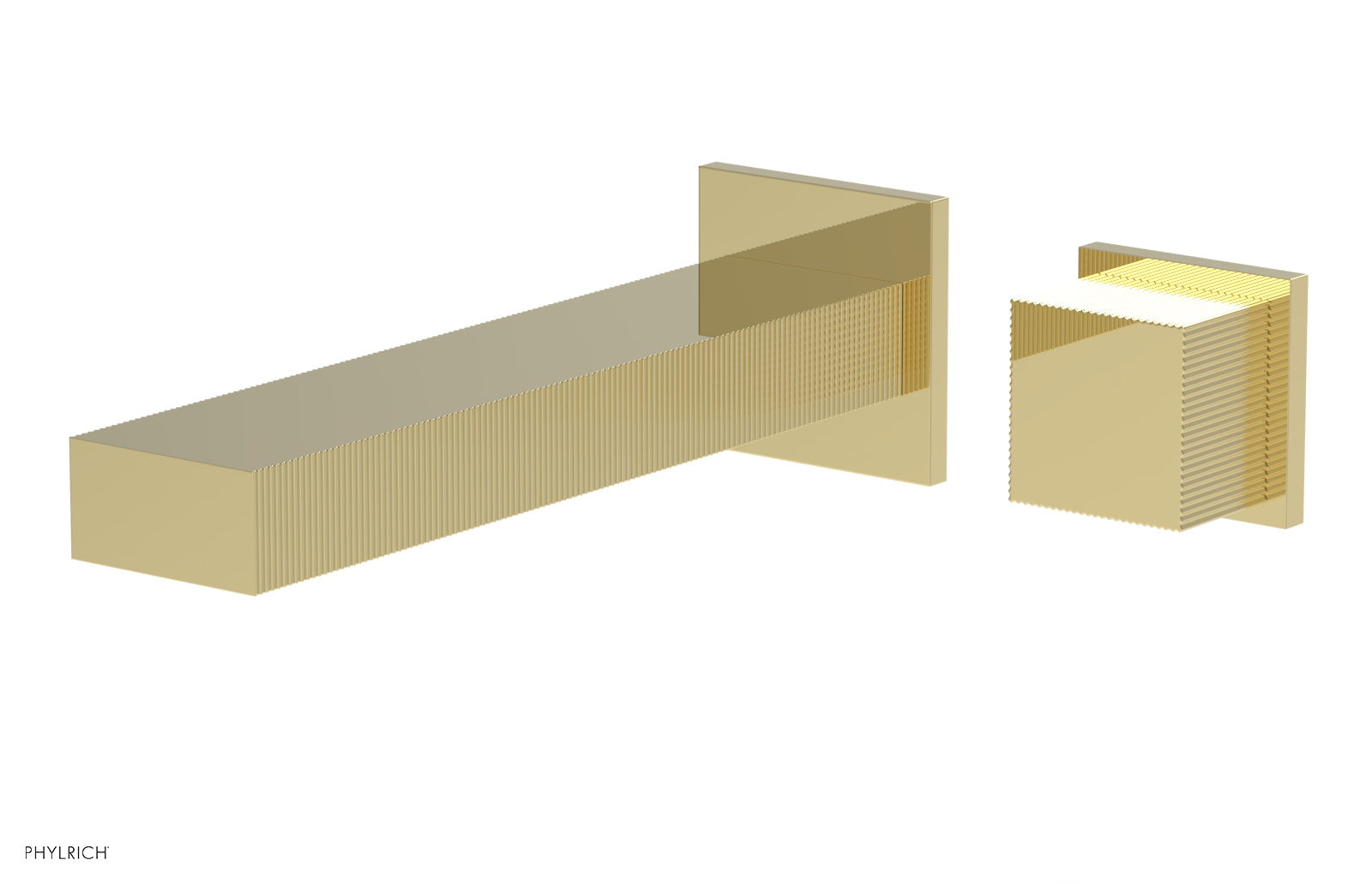 STRIA - Single Handle Wall Lavatory Set - Cube Handle 291-19