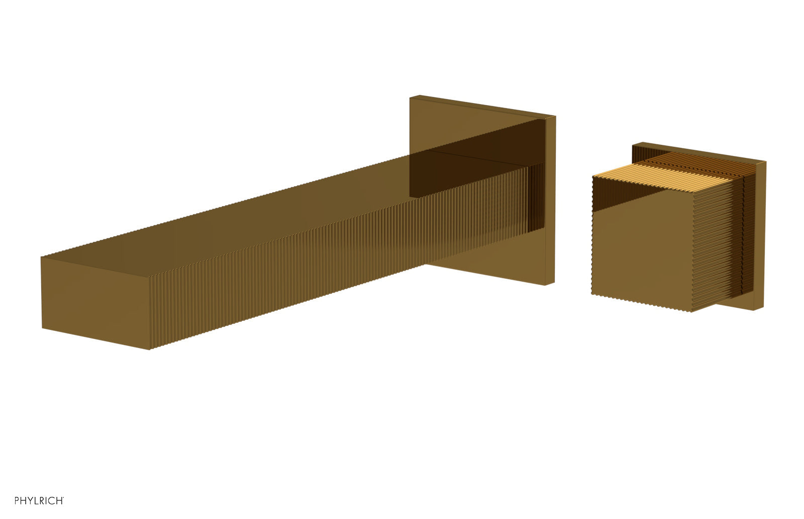 STRIA - Single Handle Wall Lavatory Set - Cube Handle 291-19