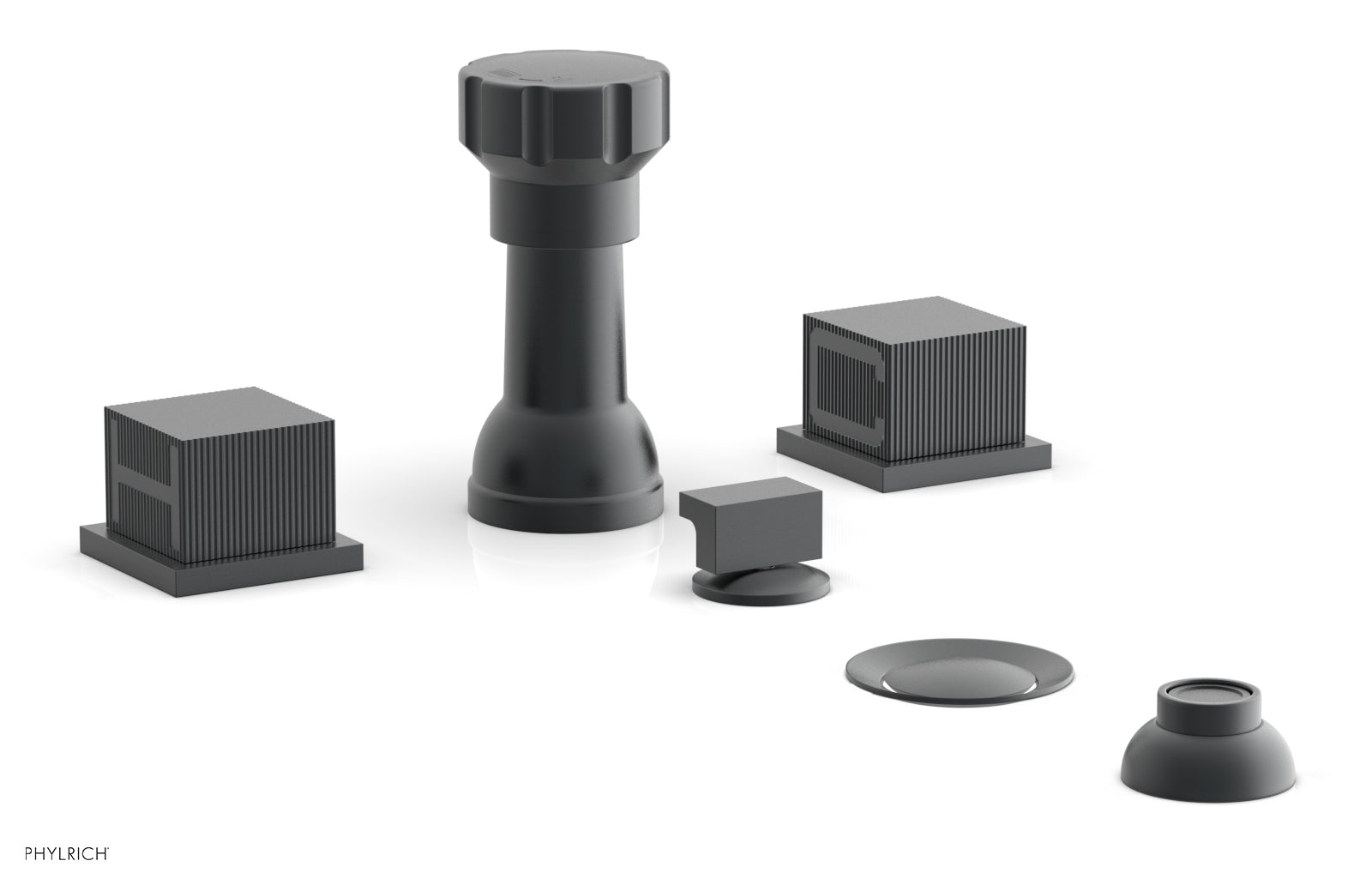 STRIA Four Hole Bidet Set - Cube Handles 291-63