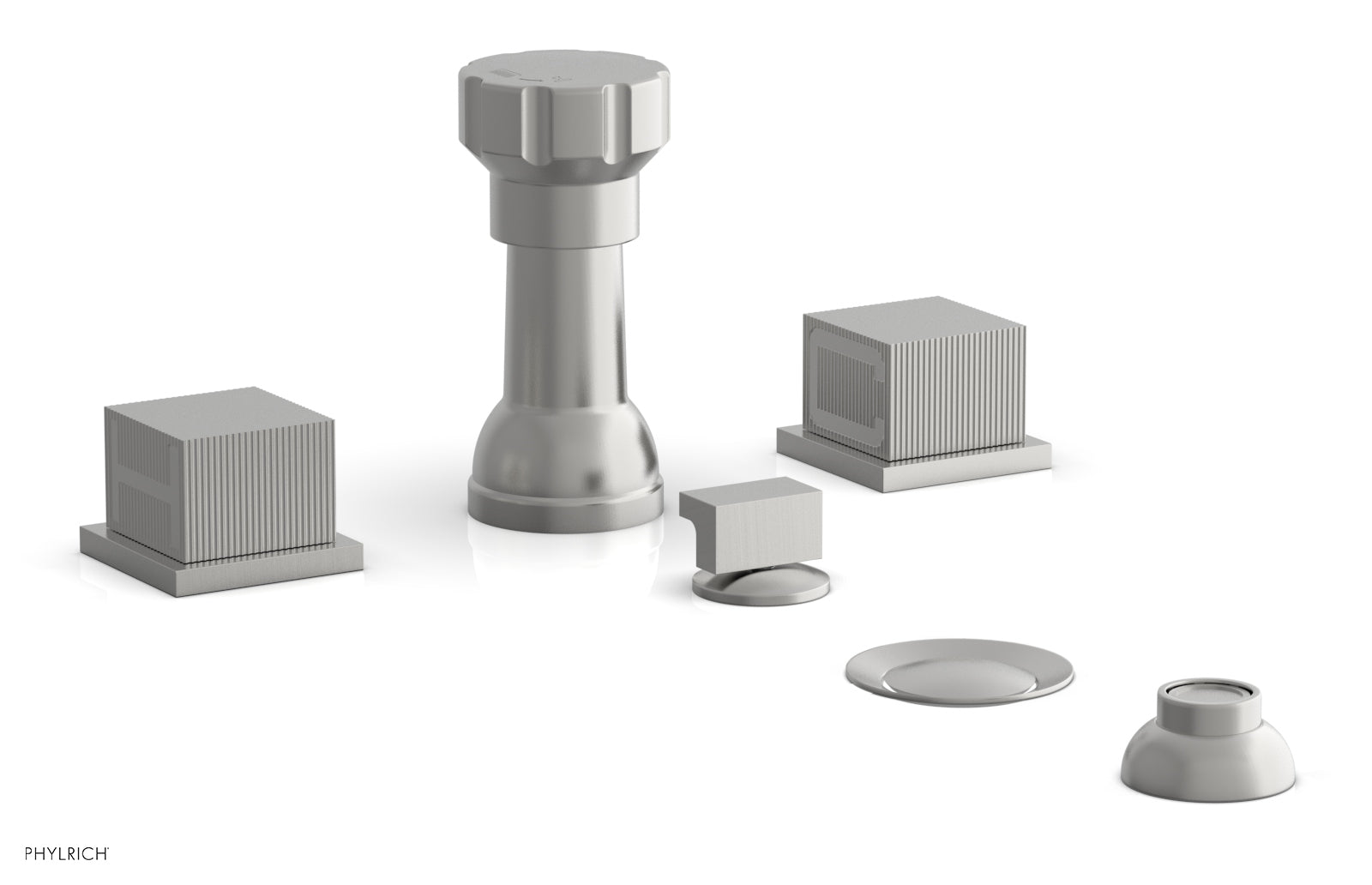 STRIA Four Hole Bidet Set - Cube Handles 291-63