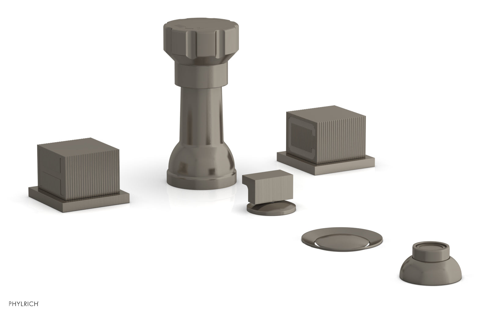 STRIA Four Hole Bidet Set - Cube Handles 291-63