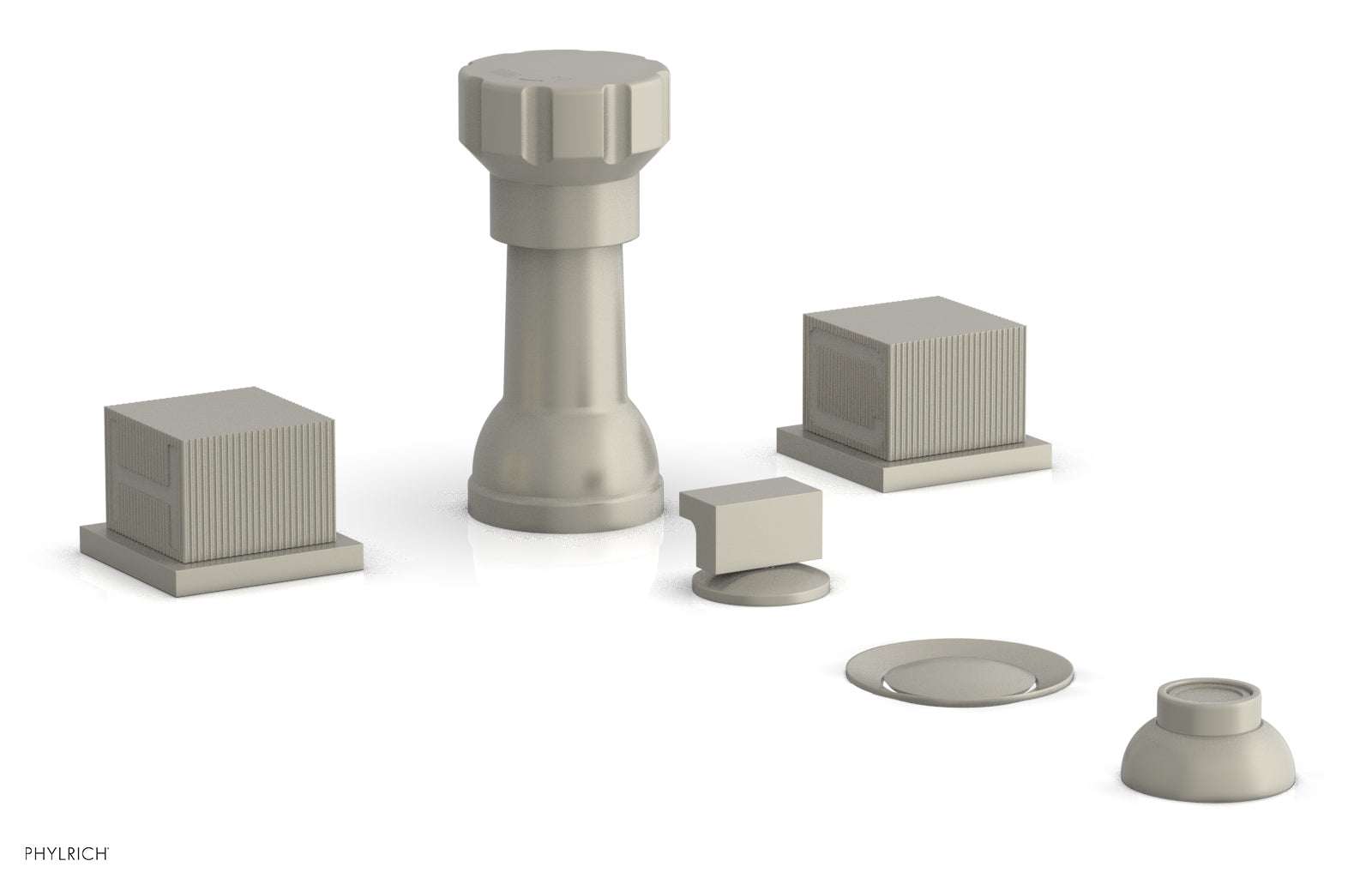 STRIA Four Hole Bidet Set - Cube Handles 291-63