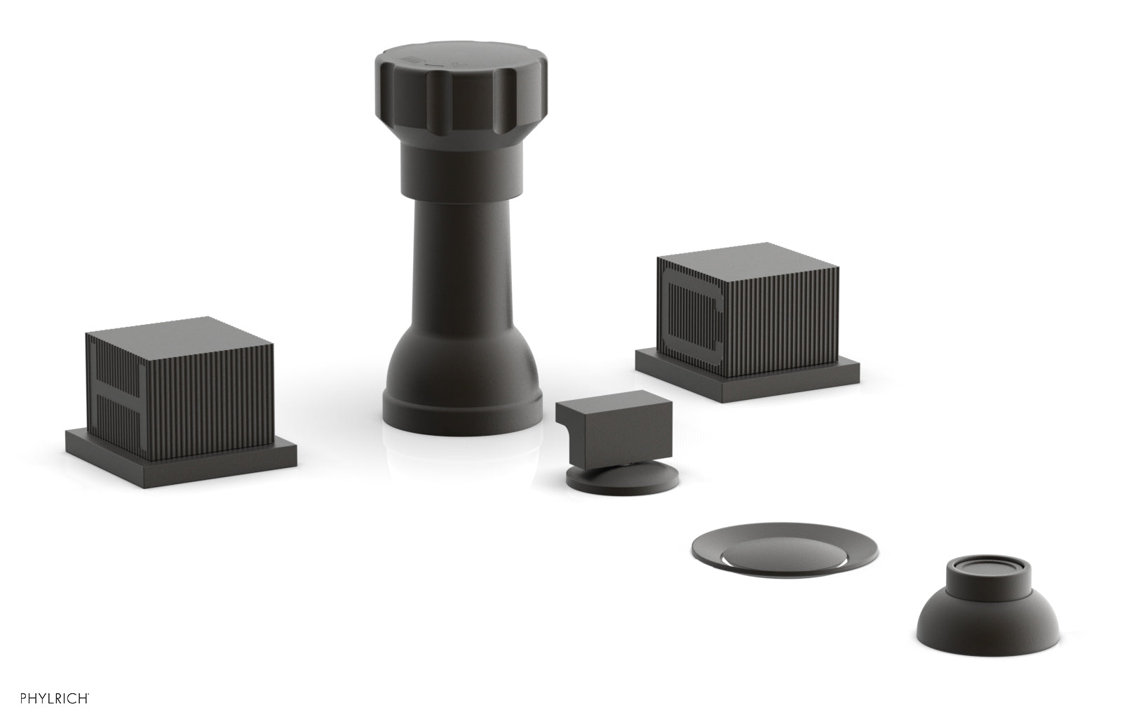 STRIA Four Hole Bidet Set - Cube Handles 291-63