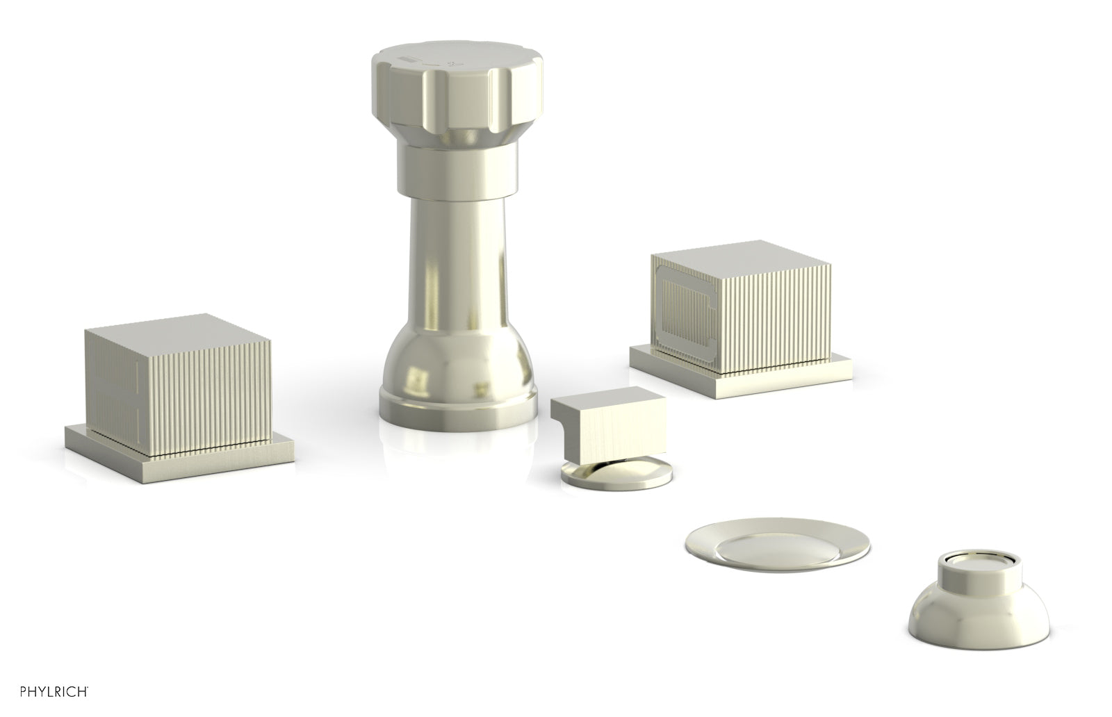 STRIA Four Hole Bidet Set - Cube Handles 291-63