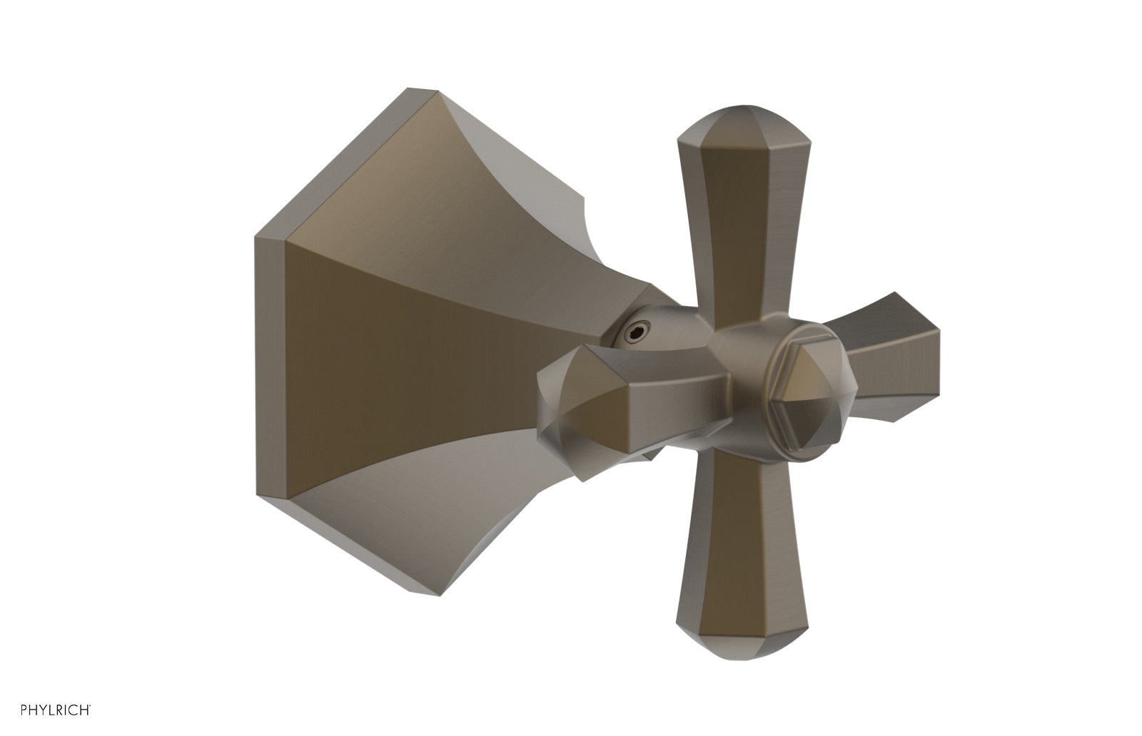 LE VERRE & LA CROSSE Volume Control/Diverter Trim - Cross Handle 2PV171A