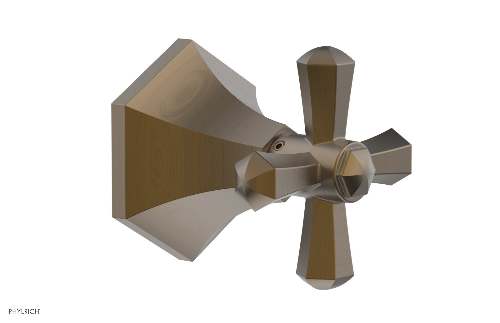 LE VERRE & LA CROSSE Volume Control/Diverter Trim - Cross Handle 2PV171A