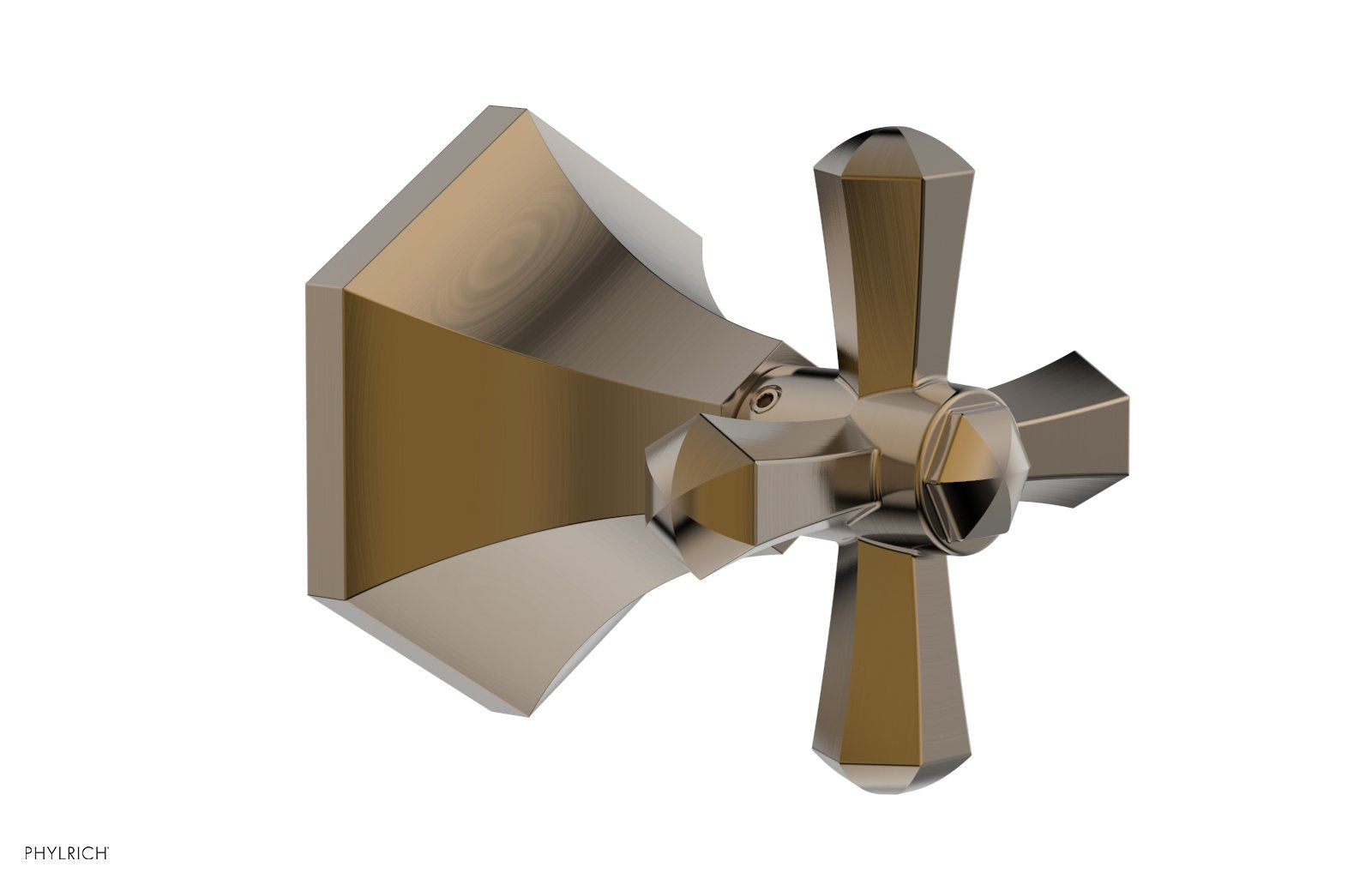 LE VERRE & LA CROSSE Volume Control/Diverter Trim - Cross Handle 2PV171A