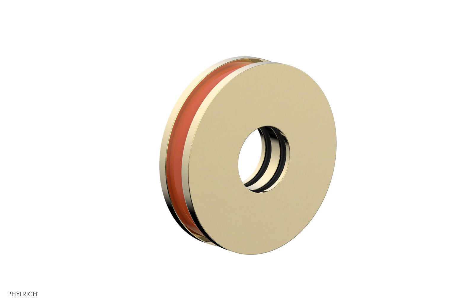 Round Flange with "Orange" Accent 3-639