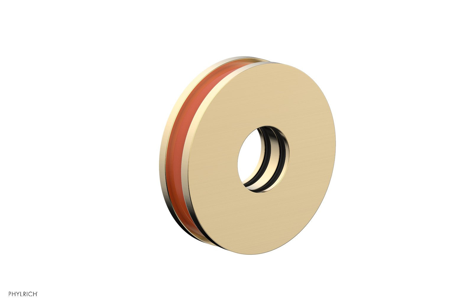Round Flange with "Orange" Accent 3-639