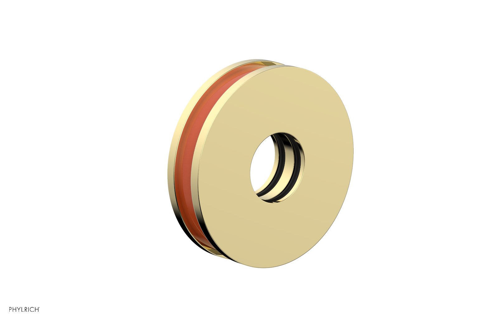 Round Flange with "Orange" Accent 3-639