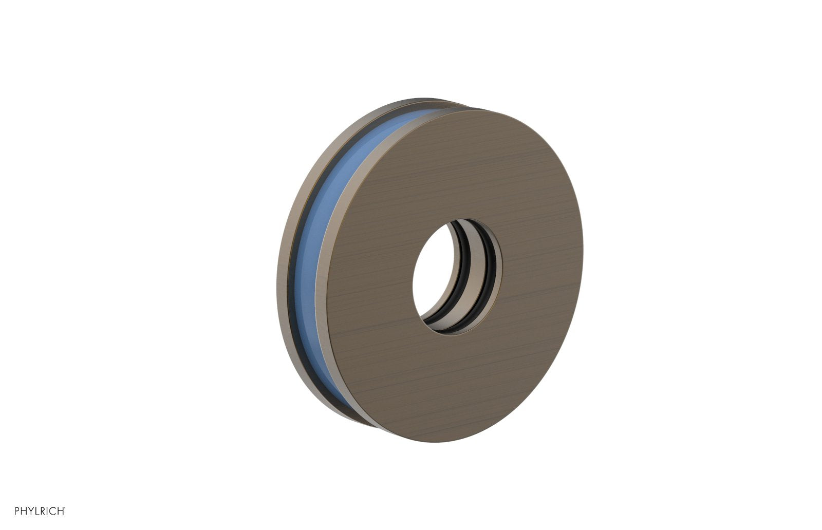 Round Flange with "Light Blue" Accent 3-639