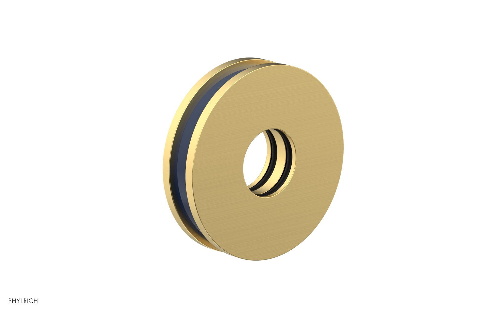 Round Flange with "Navy Blue" Accent 3-639