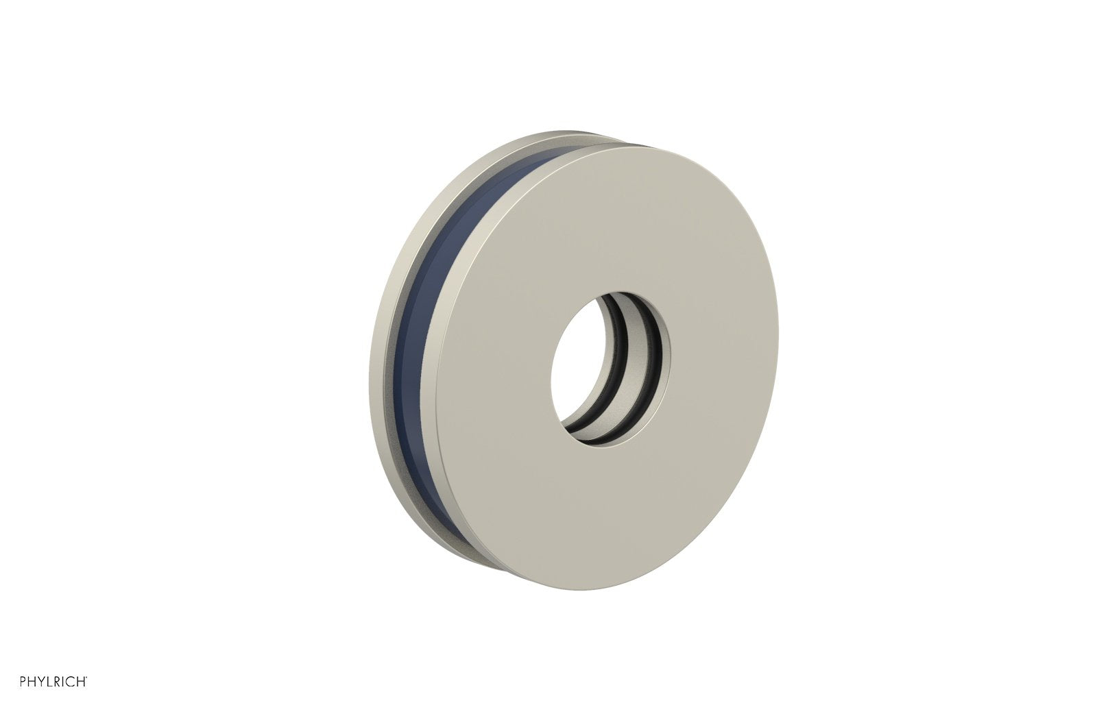 Round Flange with "Navy Blue" Accent 3-639