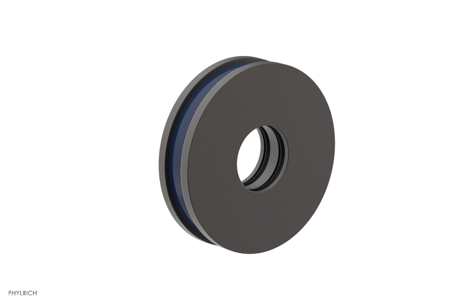Round Flange with "Navy Blue" Accent 3-639