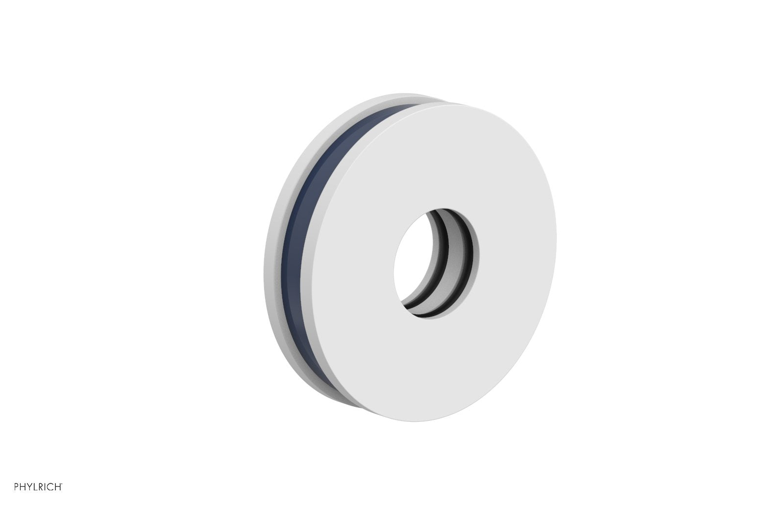 Round Flange with "Navy Blue" Accent 3-639