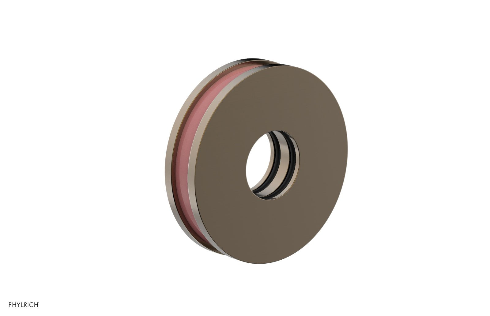 Round Flange with "Pink" Accent 3-639
