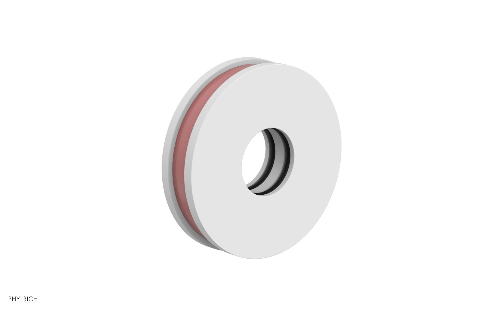 Round Flange with "Pink" Accent 3-639