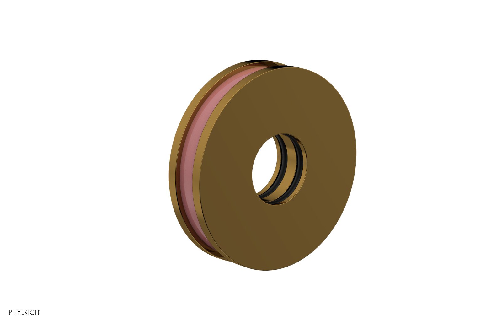 Round Flange with "Pink" Accent 3-639