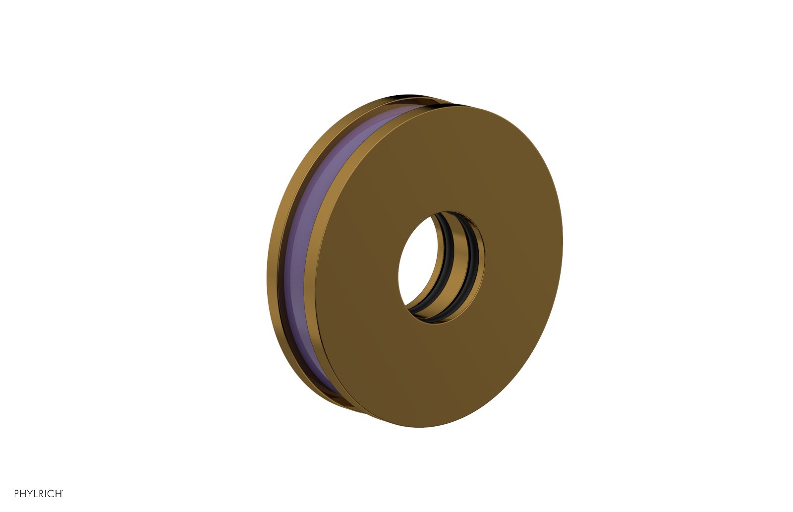 Round Flange with "Purple" Accent 3-639