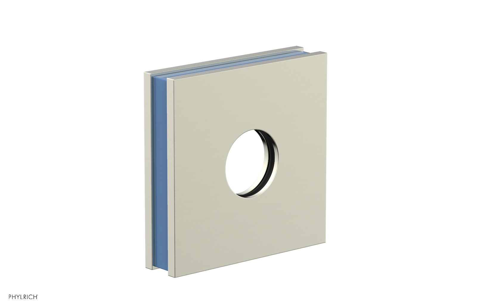 Square Flange with "Light Blue" Accent 3-722