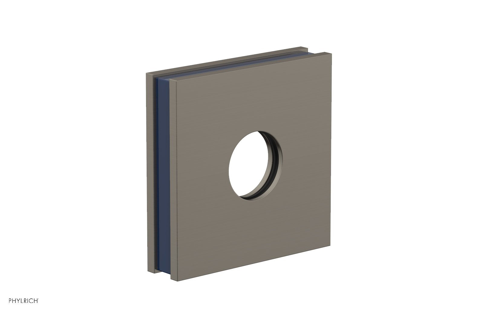 Square Flange with "Navy Blue" Accent 3-722