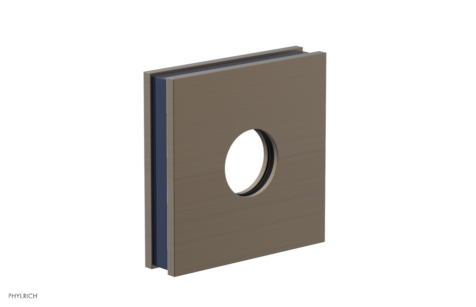 Square Flange with "Navy Blue" Accent 3-722
